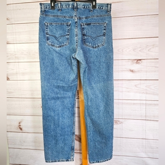 Harley Davidson Motorcycles Original Straight Leg Jeans in Indigo Denim Sz 38 - Picture 3 of 11